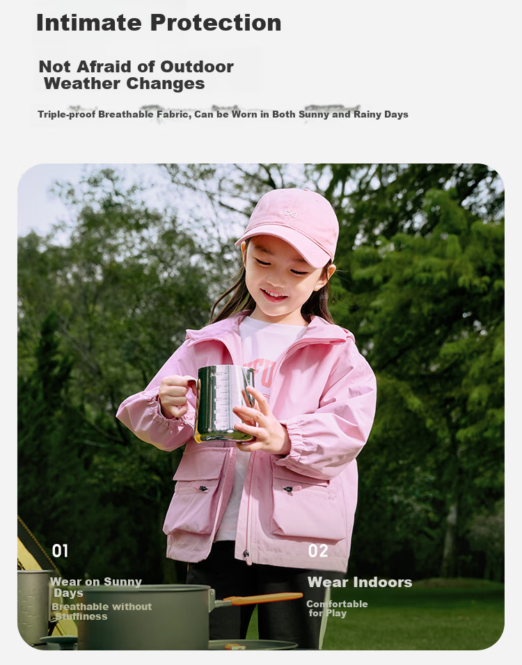 BALABALA Children's Outerwear, Boys And Girls Jacket, Spring 2025 Protective Coat [Same As In-Store], 202125105204 3