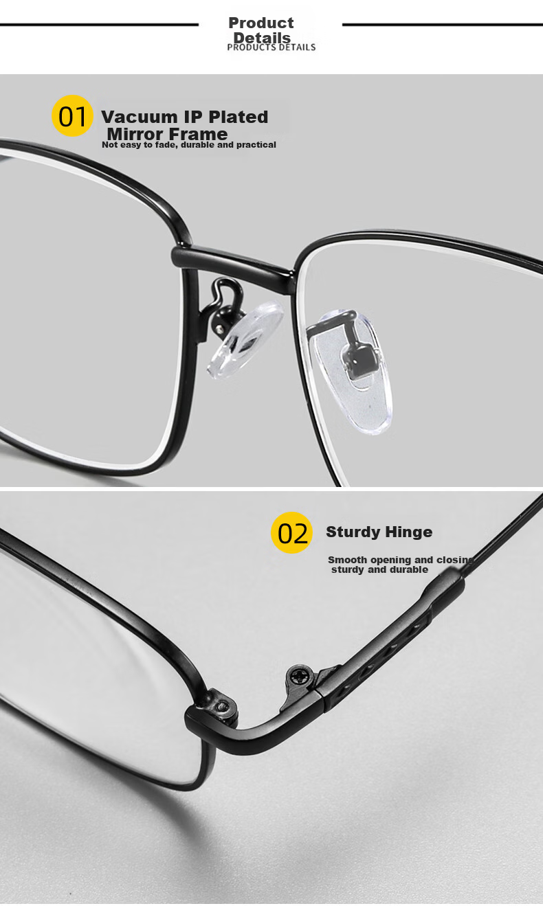 LESCA LUNETIER Pure Titanium Natural Crystal Reading Glasses for Men, Crystal Stone Glasses, High-Definition Ultra-Light Donghai Elderly Brand High-Quality Genuine Product 10