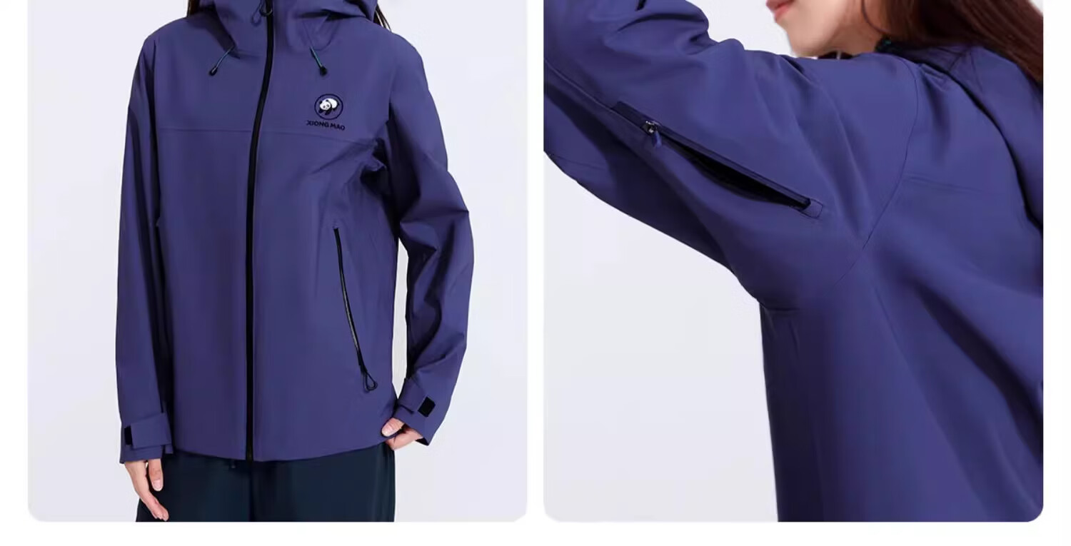 CAMEL Panda Collaboration Outdoor Waterproof Windproof Mountaineering Jacket Unisex A35BA18158 L 15