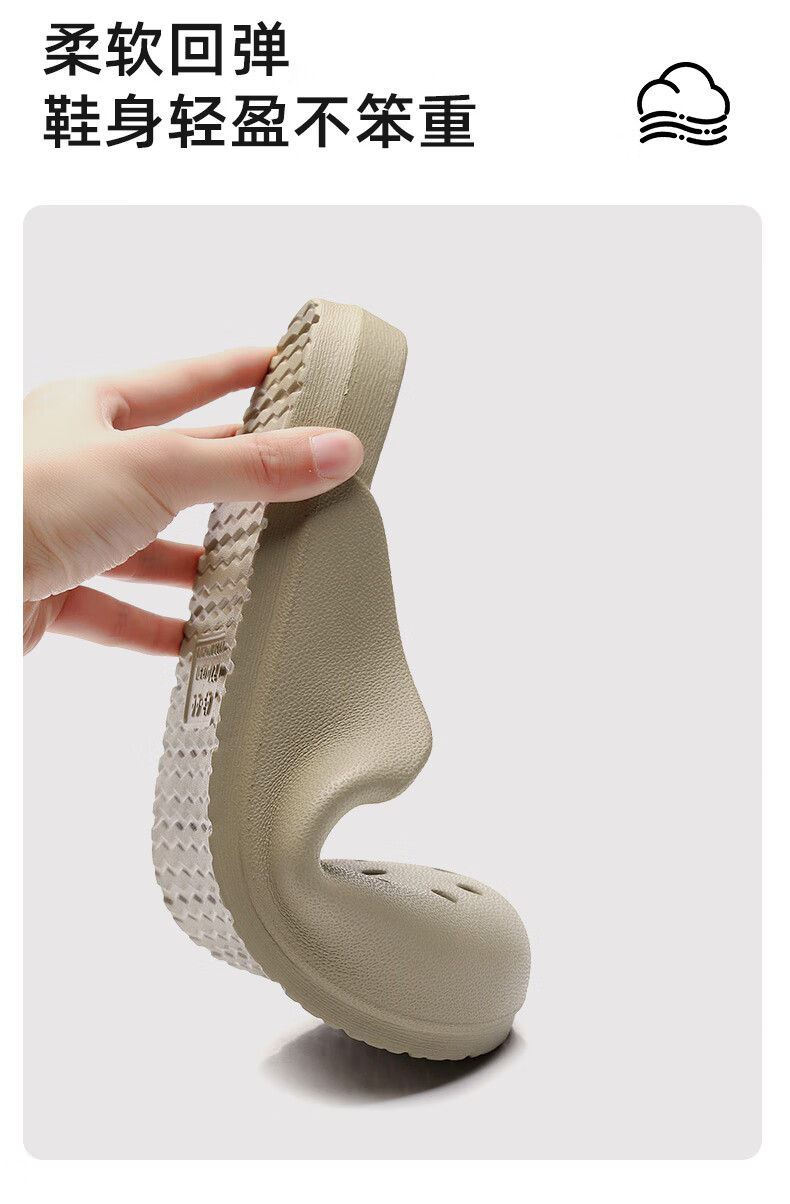 GUOLUOFEI Mule Perforated Shoes for Men And Women, Summer Outdoor Slippers, Non-Slip Waterproof Beach Sandals to Match Skirts, Gray, Size 43-44 6