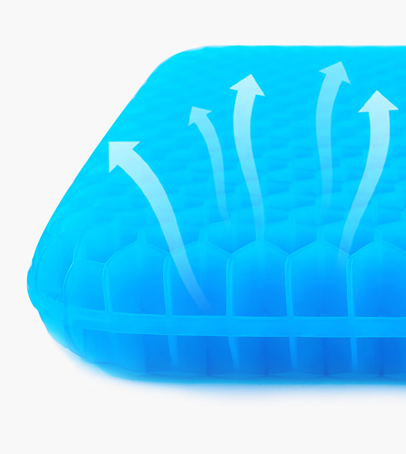 Youtengyouju YOTOK (Japan), Genuine Honeycomb Gel Seat Cushion, Summer Office Cooling Pad, Anti-Bottom Pain, Long-Sitting Butt Pad 5