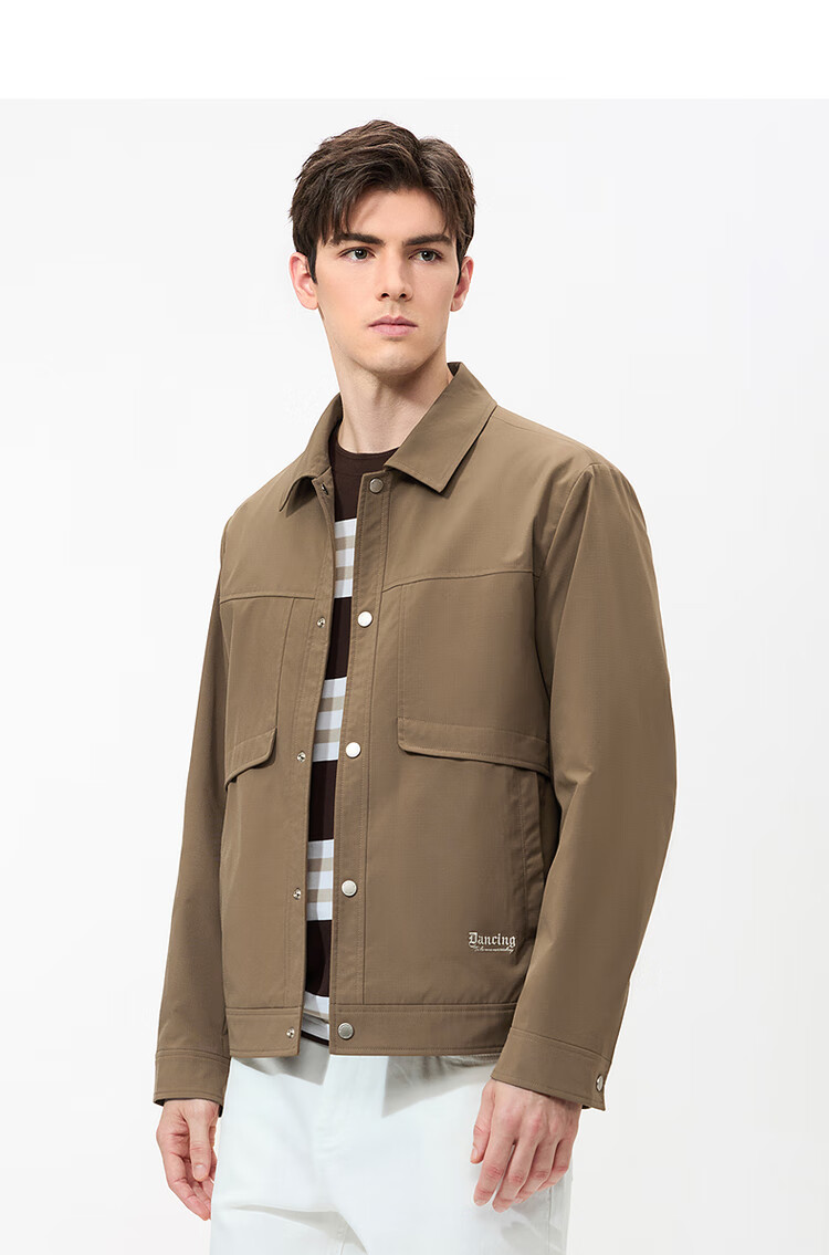 DANCING WOLVES [Fine Check Pattern] Lapel Jacket with Split Design, Trendy Casual Jacket for Men, 001 Black, 2XL (185cm) 6