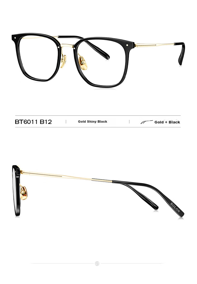 BOLON Glasses, Yang Zi's Style, Lightweight Titanium Frame, Myopia Optical Glasses for Men And Women, Gift, BT6011B90 10