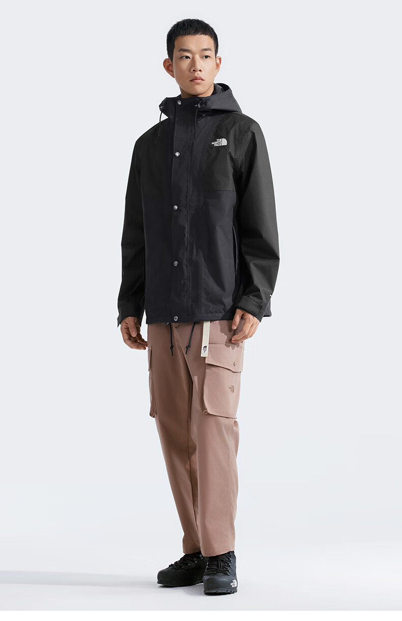The North Face Windproof Single-Layer Hard Shell Jacket for Men, Outdoor, Black/JK3, XXL 3