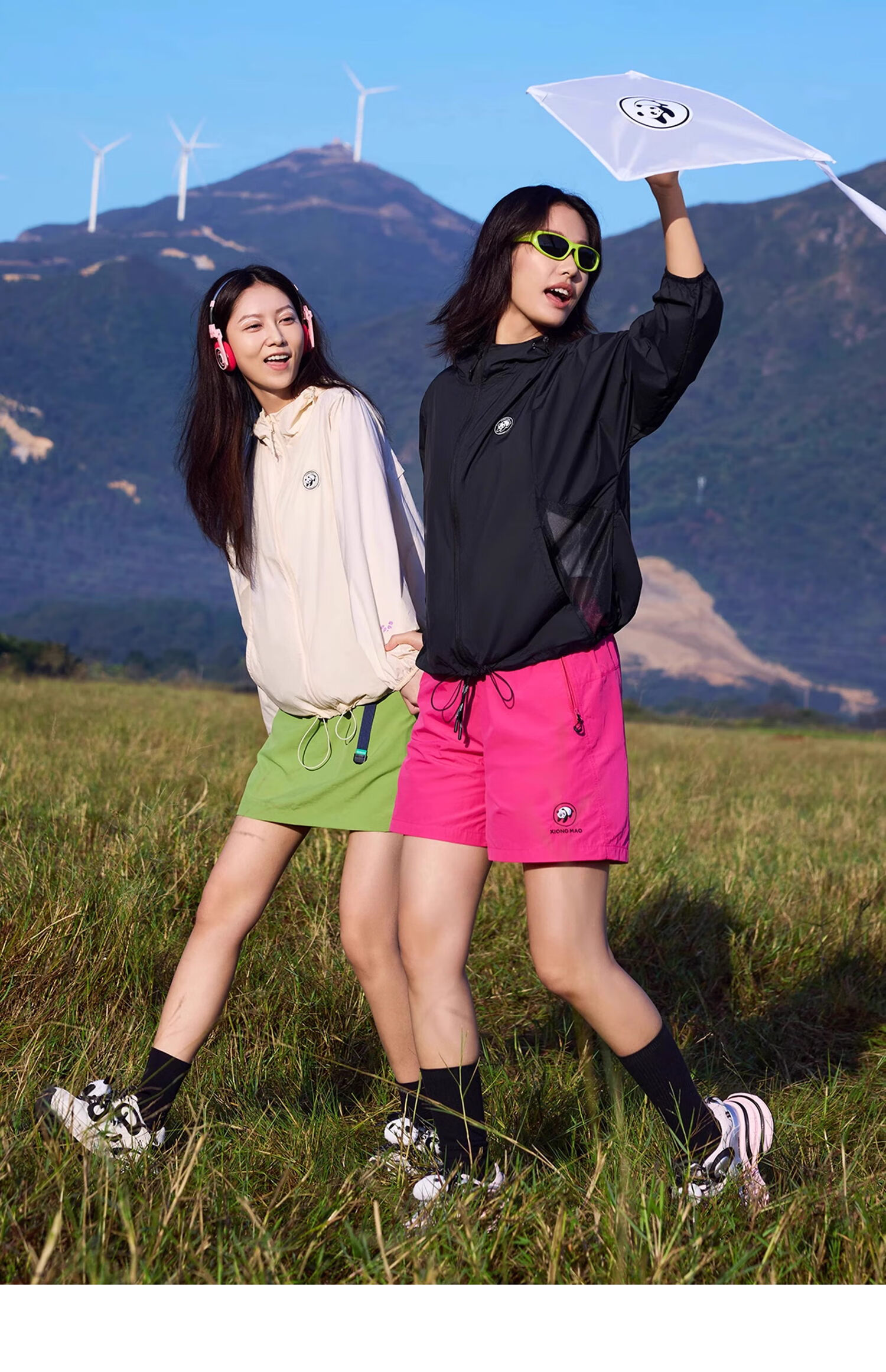CAMEL Panda Outdoor Original Yarn Sun Protection UPF50+ Short A-Type Hooded Cooling Sun Protection Jacket, Size S 15