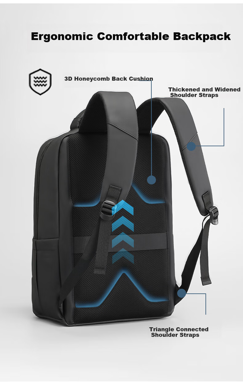 Lehuolvxing Backpack, Men's Travel Bag, Large Capacity Business Travel Bag for Men, Commuter Laptop Bag for Travel And Commuting 6