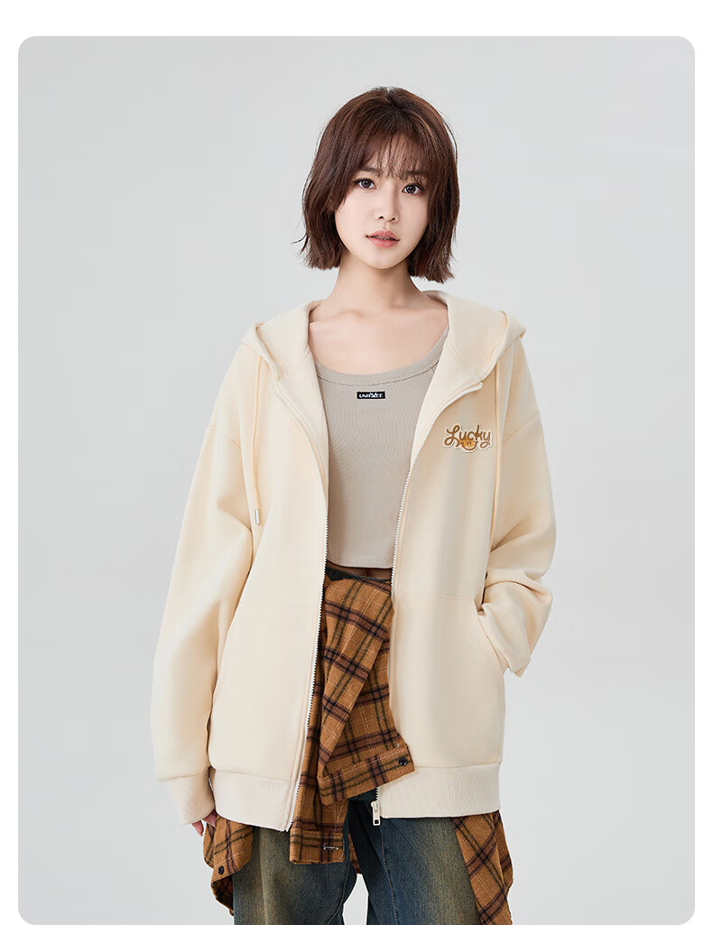 Baleno Hoodie for Men, Spring And Autumn Student Cardigan, Loose Versatile Casual Top, Youth Trendy Couple Hooded Jacket 9
