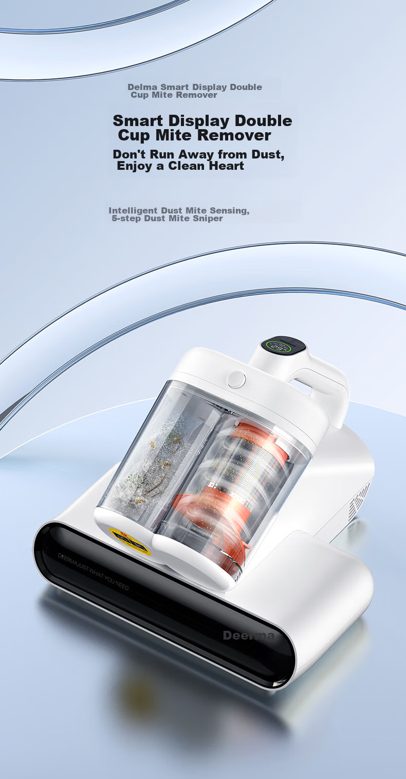 Deerma [Sunlight 65 Degrees] M1 Dual-Cup Smart Dust Mite Remover, Household Handheld Bedside UV 99.9% Sterilization And Mite Removal, Beating And Drying to Remove Mites 3