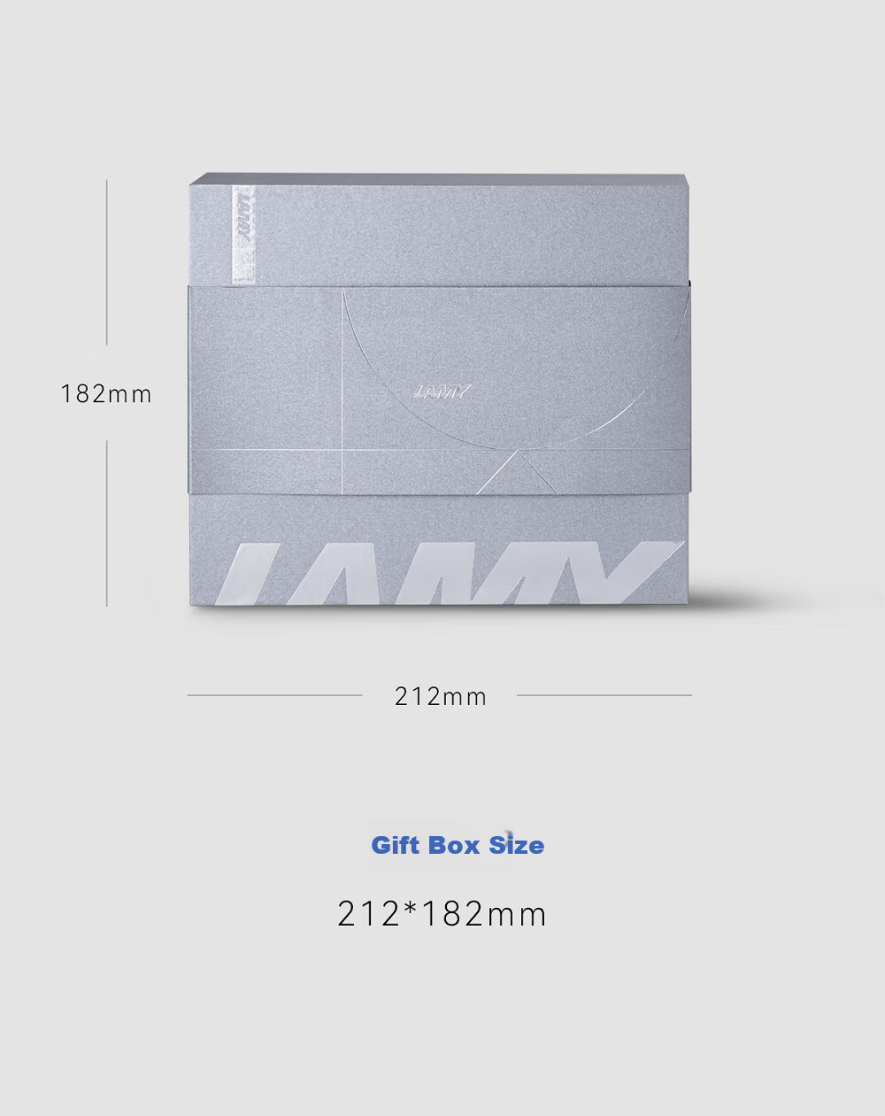 LAMY Fountain Pen Gift Box, Safari Series Ink Pen Set Ergonomic Fountain Pen, Corporate Bulk Purchase Customized Gift Business Signature Pen Holiday High-End Gift, Blue 0.5mm 9