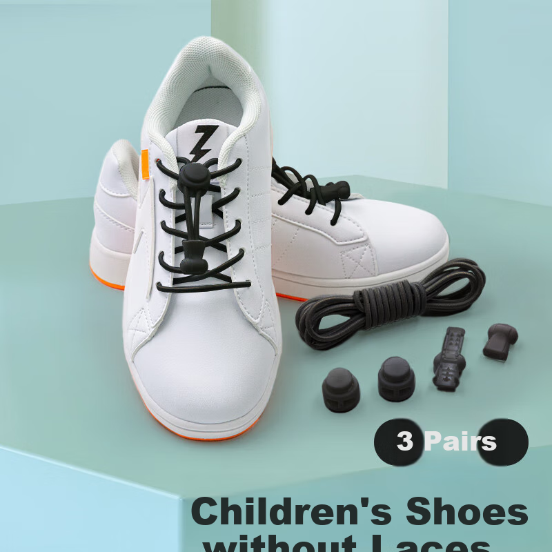 FOOTOPPO Children's Lazy Slip-On Shoes with Elastic Loops And Buckles for Easy Sports Wear