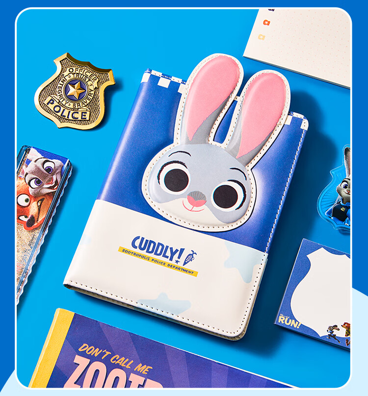 Disney Stationery Notebook, Journal for Students, High-Quality Planner, Thickened Book, Shaped Notebook, Rabbit Judy Diary, Aesthetic for Girls 1