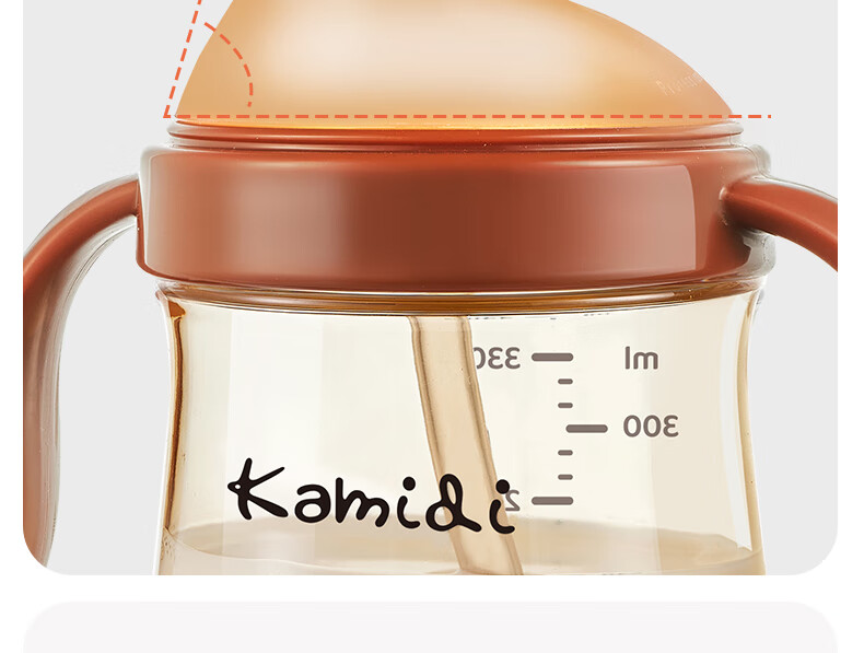 Kamidi Baby Shell PPSU Bottle for 8 Months And Above, Gravity Ball Milk Bottle for Toddlers, 330ml 24