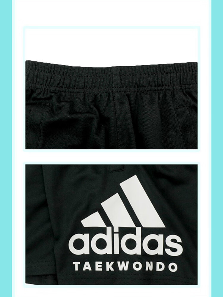 Adidas Children's Short-Sleeve T-Shirt And Shorts Set, White/gold + Black Shorts, Size 140 9