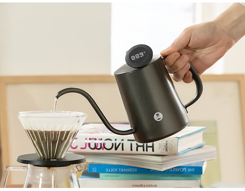 Timemore Pure Pour-Over Coffee Maker, Home Use Pour-Over Kettle, Long Spout Narrow Mouth Kettle 18