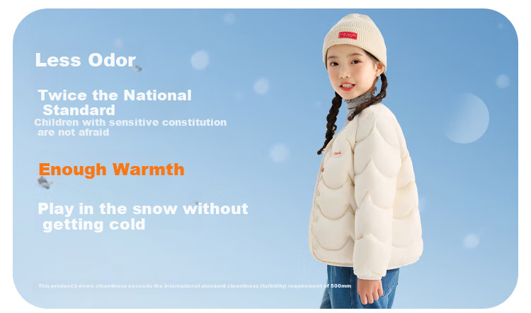 QQ DUCK Children's Lightweight down Jacket, Boys' School Uniform Essential, Warm Coat for Girls, Inner Liner for Winter Clothing 3