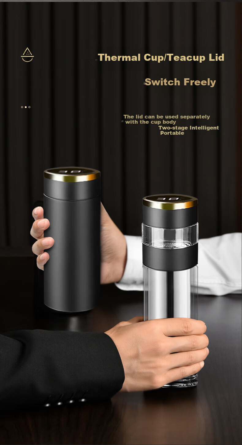 Mixiaoshu Insulated Mug for Men with Tea Infuser Cup, Mid-Autumn Festival Gift for Boyfriend, Father, Birthday Present for Husband, Practical Gift for Me 6