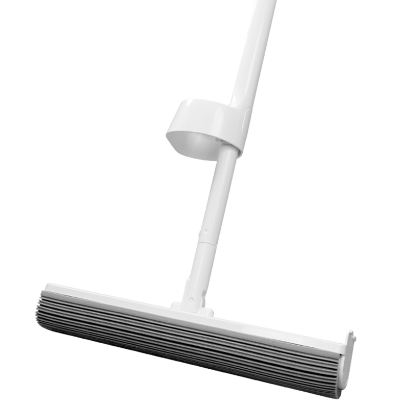 MIAOJIE Sponge Mop with 33cm Handle And 148cm Total Length, 1 Head Push-Pull Lazy Person's Household All-In No Hand Washing Sponge Absorbent