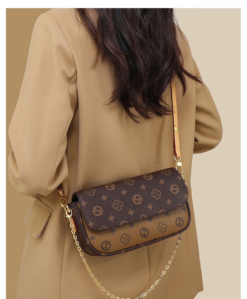Aiqinghai Handbag, Women's Shoulder Bag, Crossbody Chain Small Square Bag, Light Luxury Birthday Mother's Day Gift, Practical Present for Mom 1