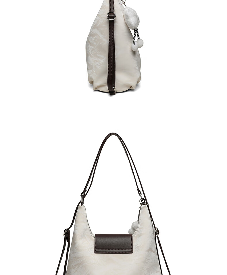 C.BANNER Women's Handbag, Cowhide Shoulder Bag, Crossbody And Backpack, Light Luxury Versatile Brand, Birthday Gift for Girlfriend on May 20 11