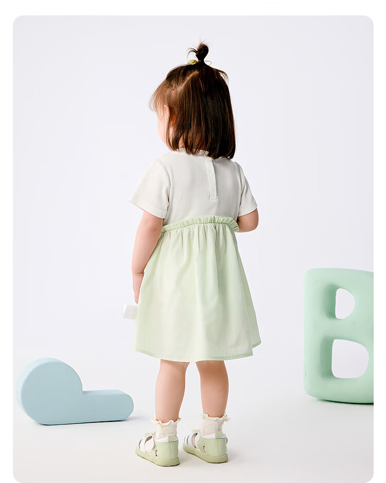 BALABALA Girls' Dress, Baby Girl Skirt, Infant Princess Dress, Summer Outfit, Patchwork, Fashionable And Stylish 11
