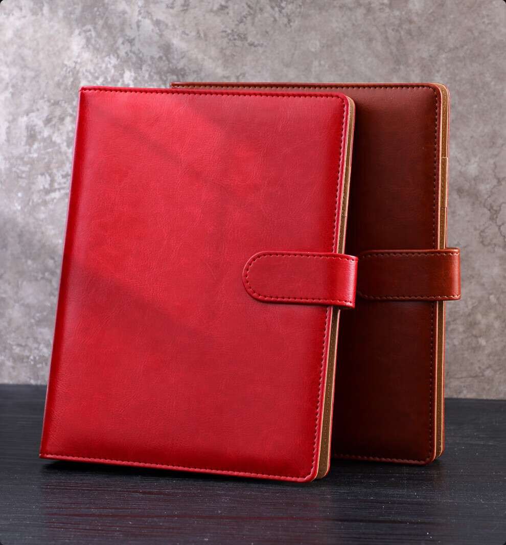 Chaoyou [Best-Selling Online], Loose-Leaf Notebook A5 Brown, 100 Sheets 200 Pages, 6-Ring Binding, Leather Cover, Business Journal, Detachable Diary, Loose-Leaf Book Brown A5 010 10