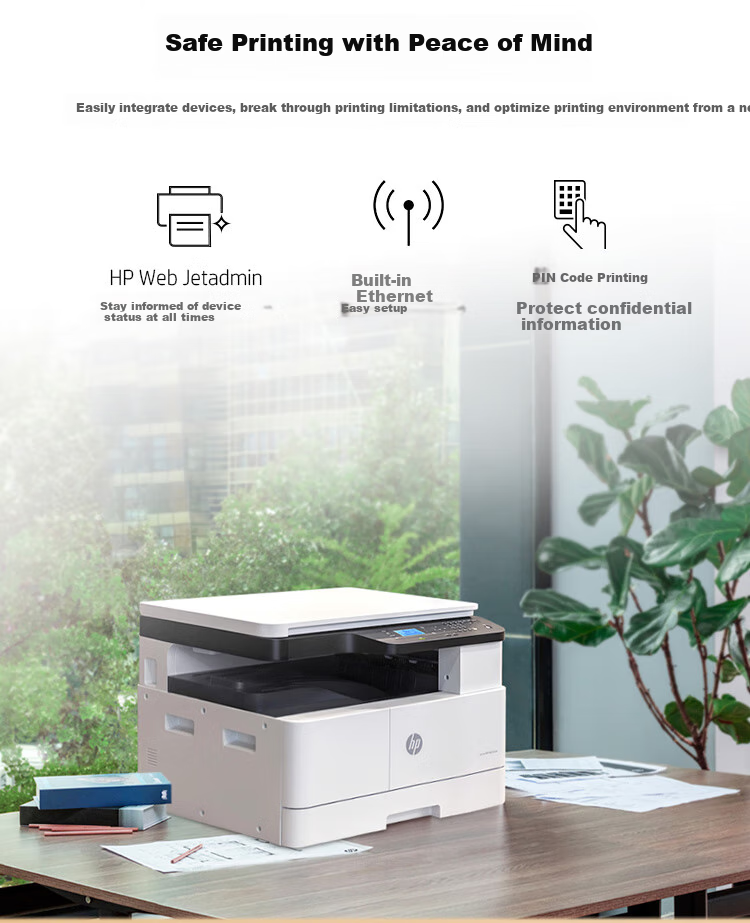 HP M437dn A3 Digital Multifunction Printer, Automatic Duplex Printing for Home Use, Print, Copy, Scan (Upgraded Version of 439dn) 5