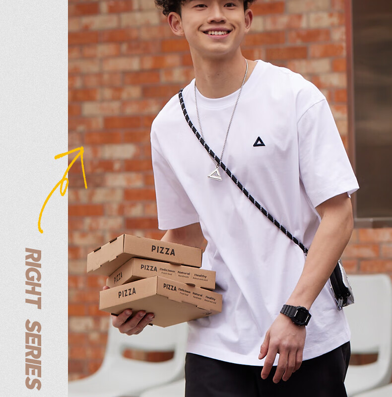 PEAK Men's Summer Short Sleeve Pure Cotton Casual Loose Breathable Outdoor Xinjiang Cotton Sports Base T-Shirt DF652430 26