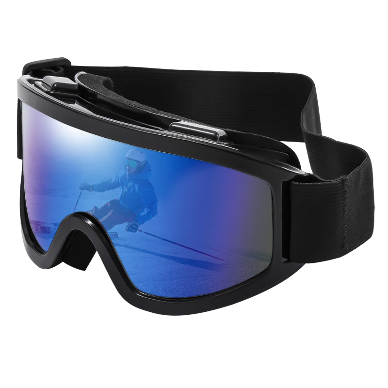 DRATRA Ski Goggles, Mountain Climbing Protective Eyewear, Snow Outdoor Roller Skating Cycling Anti-Fog Windproof Sunglasses, Can Be Fitted with Prescription Lenses