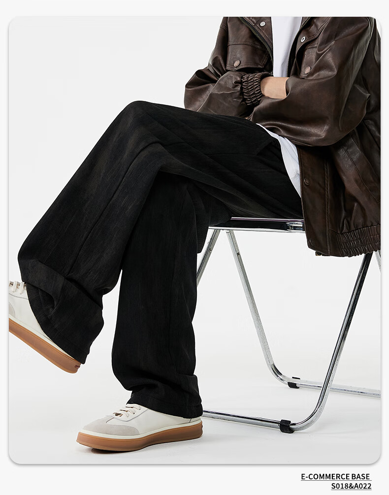 SWAMP AREA Casual Pants for Men And Women, Trendy Straight-Leg Loose-Fit American-Style Sweatpants K019 Beige 2XL 14