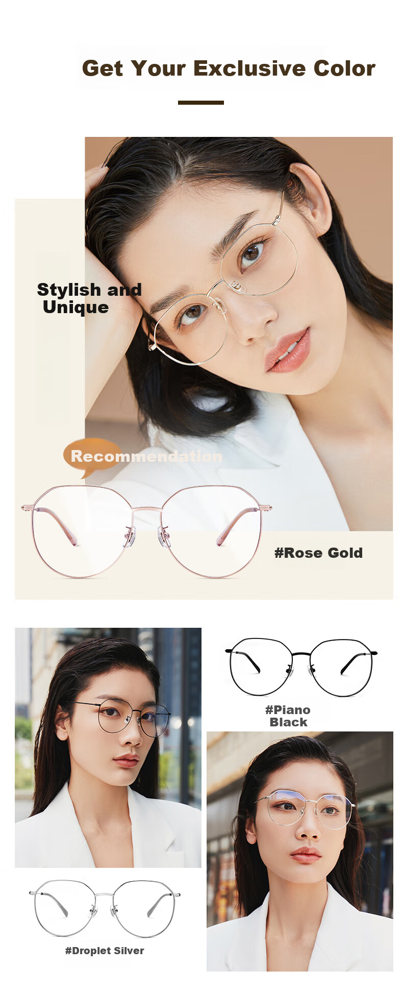 LOHO Unisex Ultra-Light Anti-Blue Light And Radiation Protection Glasses, Blue Light Blocking Non-Prescription Eye Protection, Fashionable Frame LHF006 2