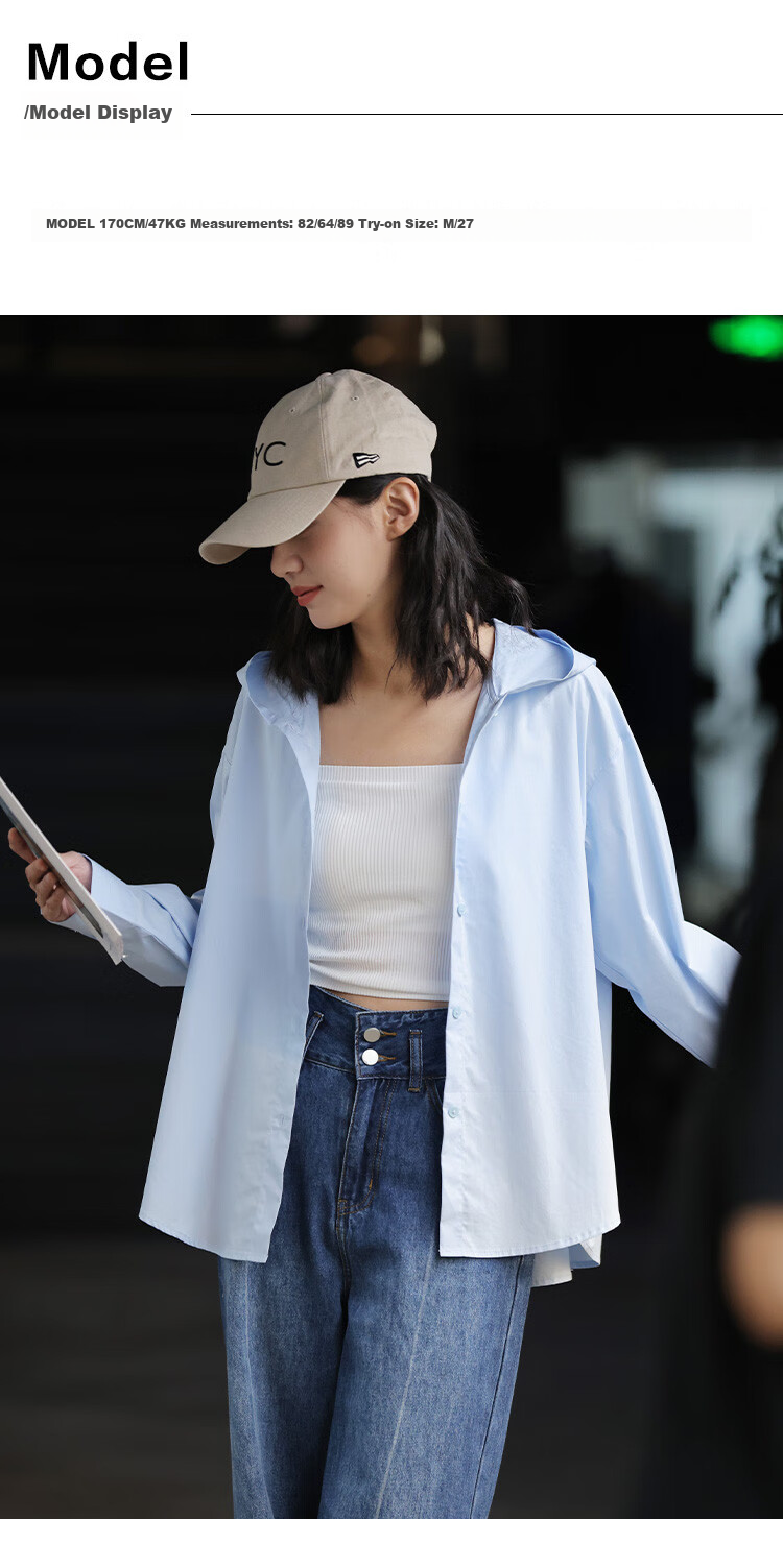 Dme Casual Hooded Side Slit Long Sleeve Shirt for Women, Light Brown, L 6