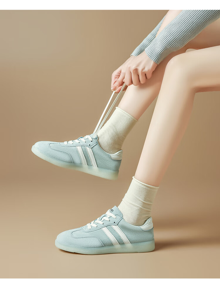 ZHR Dexun Women's Shoes, Fresh Dopamine Versatile Women's Shoes, Soft-Soled Comfortable Casual Shoes, M606, Blue, Size 39 9