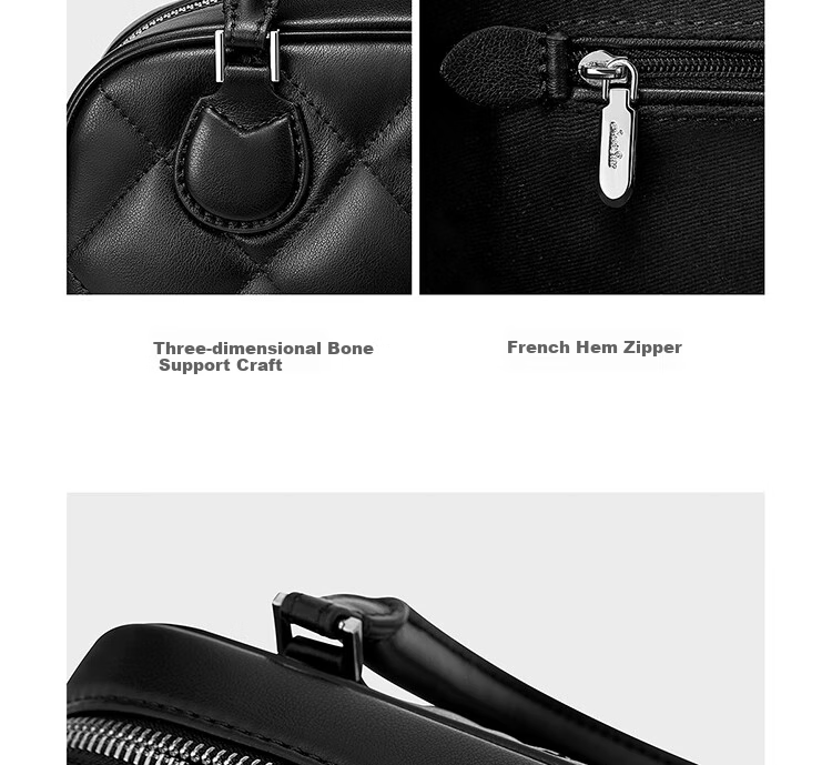 JUST STAR Celebrity-Style Bowling Bag, Women's Handbag, 2026 New Luxury Shoulder Crossbody Boston Tote Bag, Birthday Gift 16