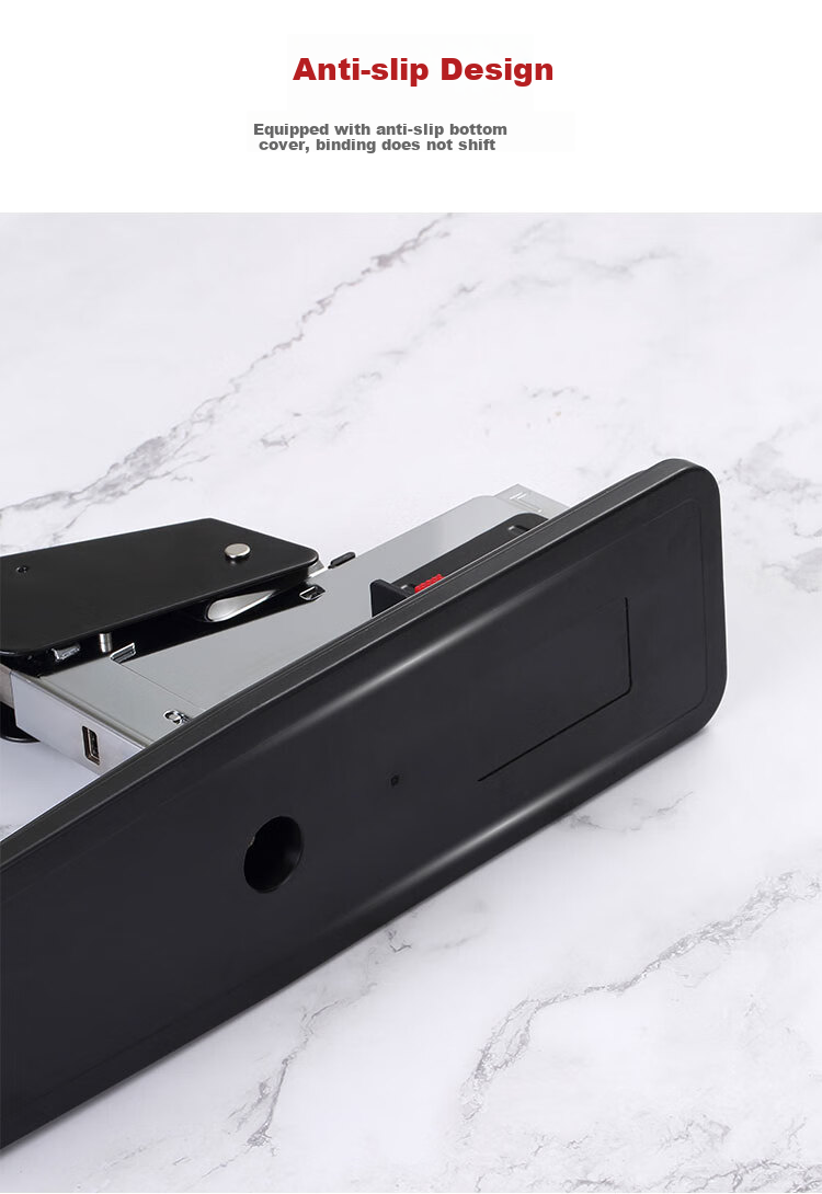 COMIX 100-Page Simple Heavy-Duty Stapler, Large Thick Heavy-Duty Stapler, Adjustable Standard Size, Compatible with 23/6-23/13 Staples, B3115 Black 4