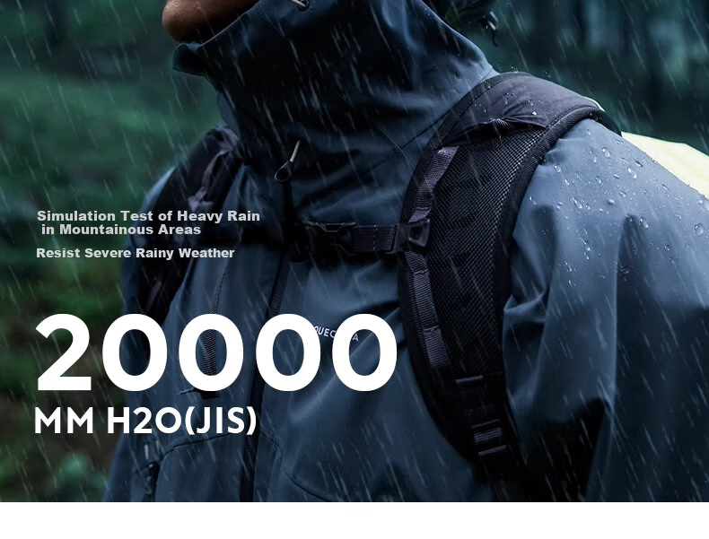 DECATHLON Hard Shell Windproof Waterproof Breathable Mountaineering Jacket MH500-4563145 5