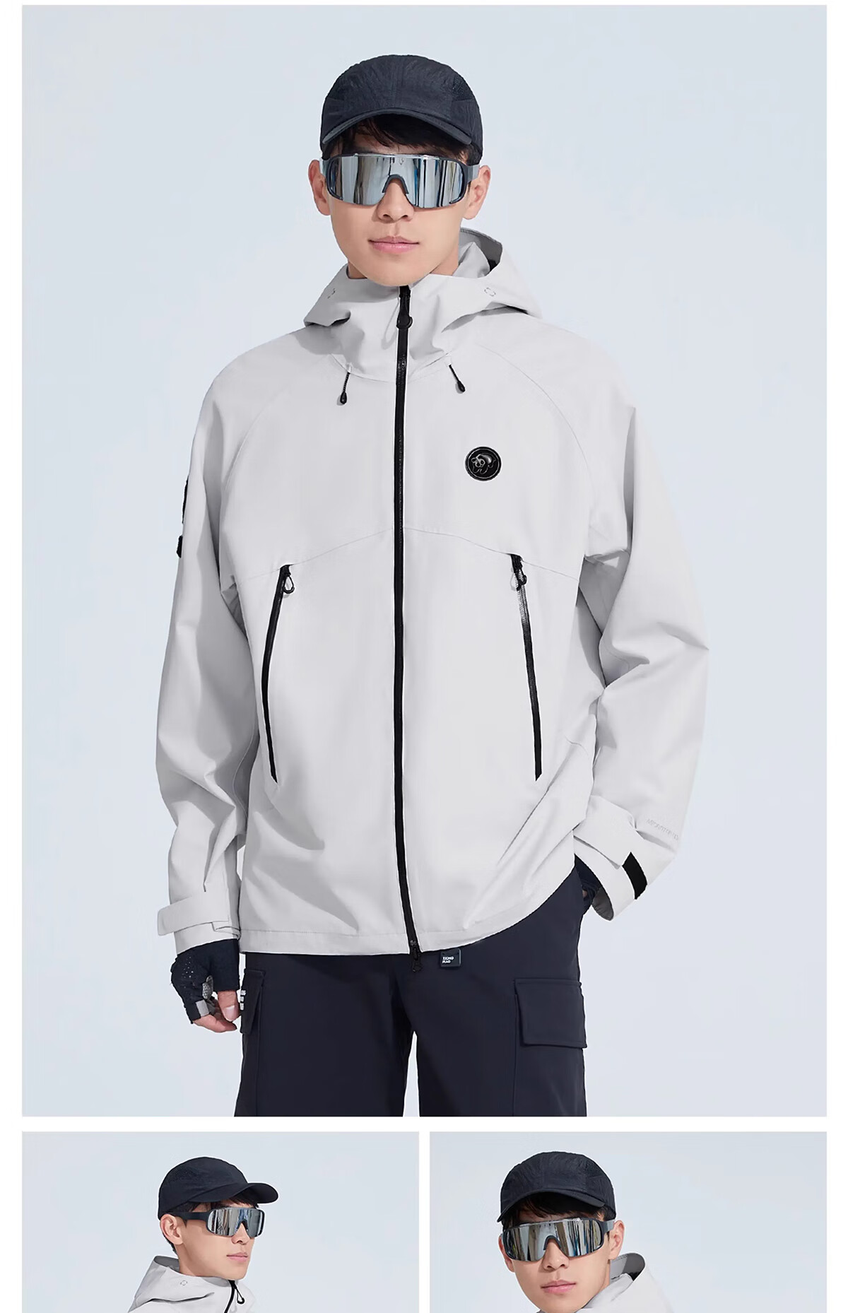 CAMEL Panda Series Hard Shell Waterproof Windproof Outdoor Mountaineering Jacket Cycling Coat A35BA6B113 M 23