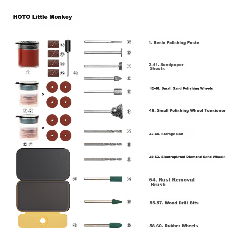 HOTO Electric Grinder Pen Accessory, for Grinding Jade, Carving Metal, Jadeite, Wood Drilling, Specialized 1