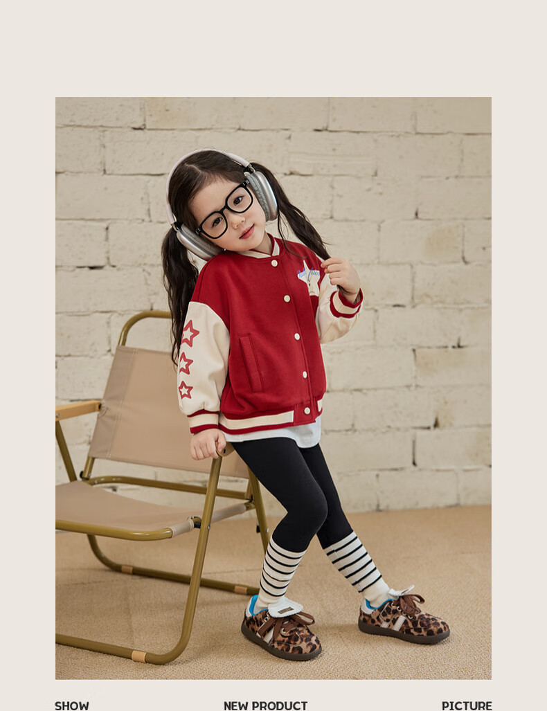 LUSON Chen Da Zhu Little O Baby Girl Early Autumn Baseball Jacket, 2025 New Style Infant Trendy Outerwear for Going Out 16
