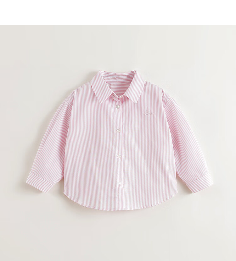 MARC&JANIE Girls' Fashion Casual Striped Shirt, Children's Pure Cotton Blouse, Spring 2025 Collection, 250178 4