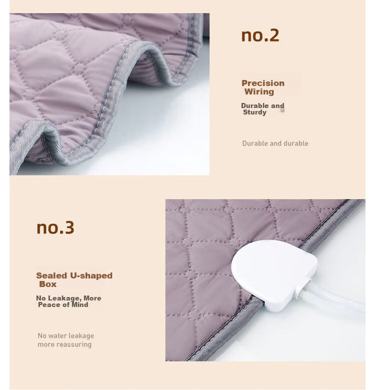CHIGO [Separate Water And Electricity, Dehumidify And Mite-Proof] Double Graphene Water Heating Kang Electric Blanket Mattress Pad, 1.5x1.8 Meters 39