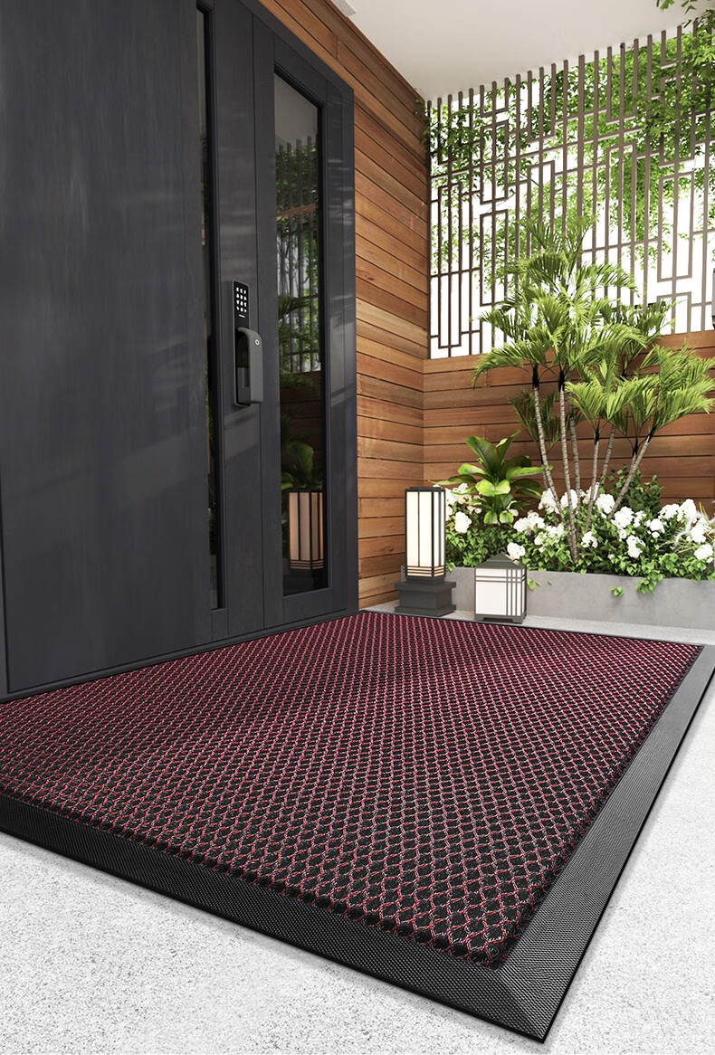 Boneng High-End Entrance Door Mat, Outdoor Non-Slip Foot Mat, New Style Red Carpet for Entryway, Doorway Mat, 60x90cm 8