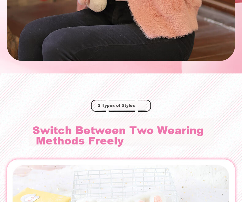 677888 Flip-Top Gloves for Women, Winter Student Cute Cycling Warm Half-Finger Christmas Gift for Girls Birthday Present 5