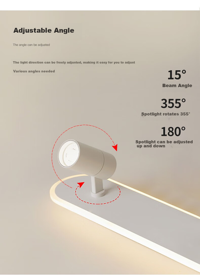 Dengling Full-Spectrum Corridor Light, High-CRI Strip Light for Hallway, LED Balcony Entrance Ceiling Light Fixture 3