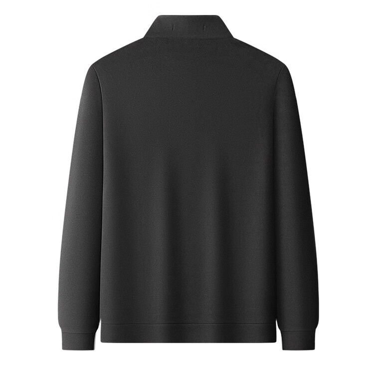 MONTAGUT Autumn Soft Comfortable Men's Casual Long-Sleeve Double-Sided Thin Fleece Sweatshirt, JG Black, 3XL 14