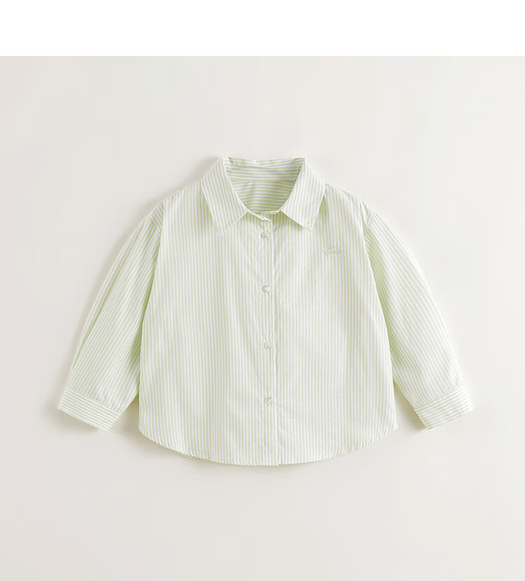 MARC&JANIE Girls' Fashion Casual Striped Shirt, Children's Pure Cotton Blouse, Spring 2025 Collection, 250178 5