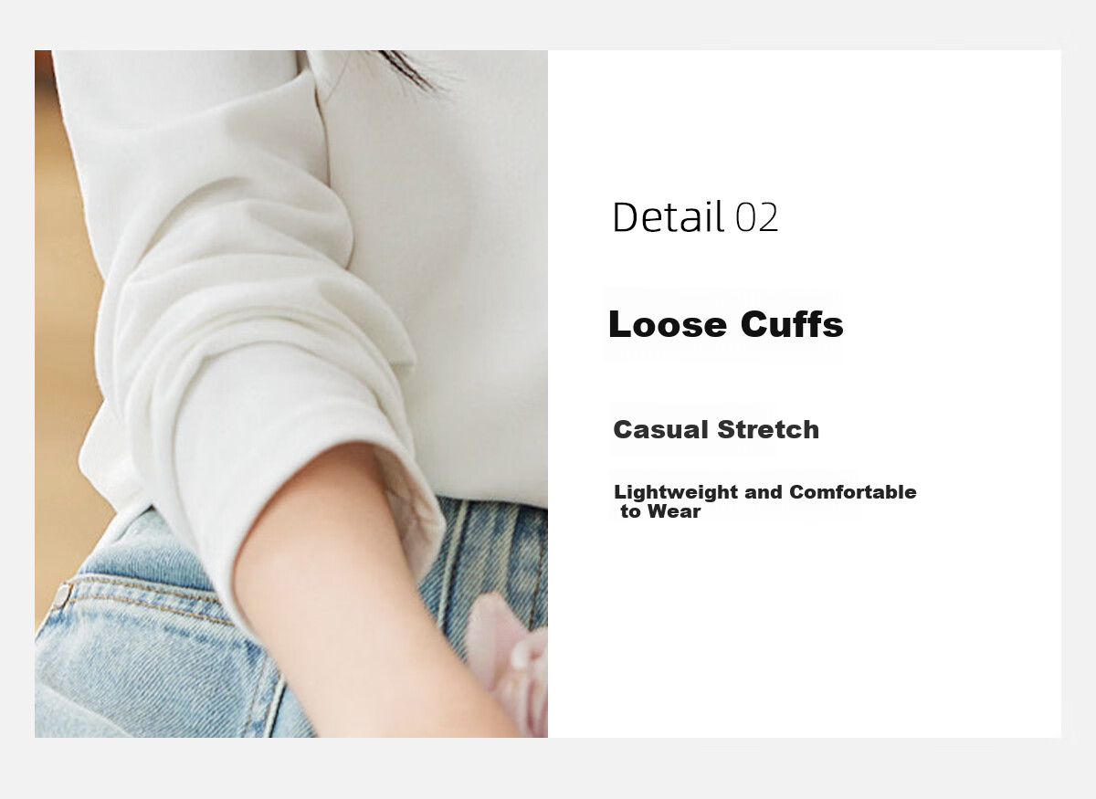 PinCai Long-Sleeve T-Shirt for Women, Autumn Fashion Inner Layer Top, Raglan Sleeve Slim-Fit Base Layer T-Shirt P143T2008 8