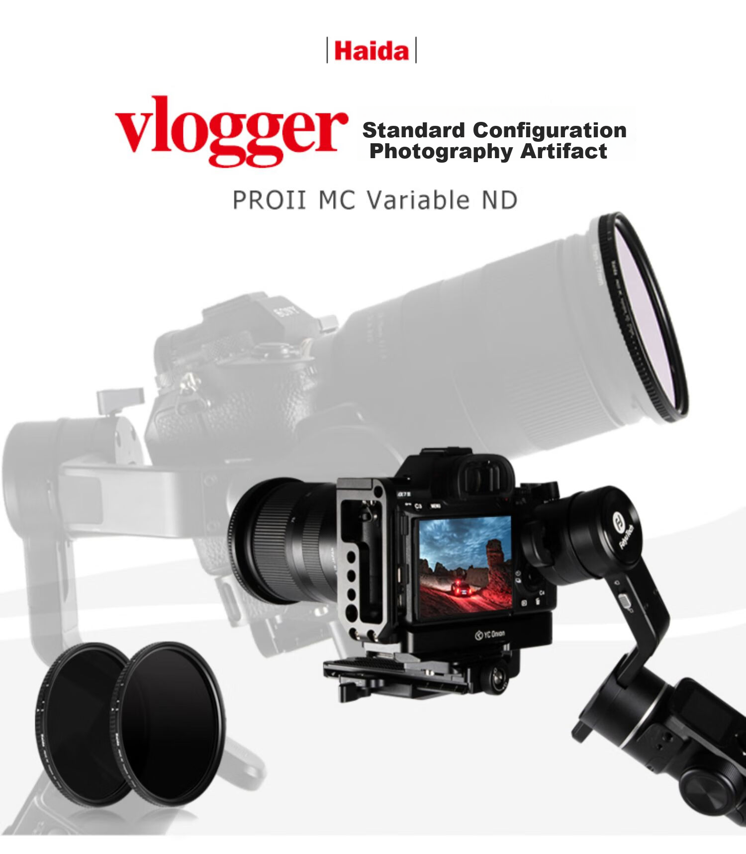 Haida PROII Adjustable Neutral Density Filter 77mm VND Variable ND Filter 1.5-5 Stops for Canon Nikon Sony Fuji And Other Mirrorless And DSLR Camera Lenses 1