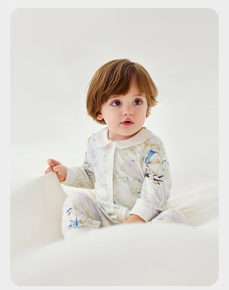 Babycare Camellia Onesie, Spring New Arrival Bodysuit, Newborn Romper, Baby Clothes, Sea Salt Blue, 66cm 17