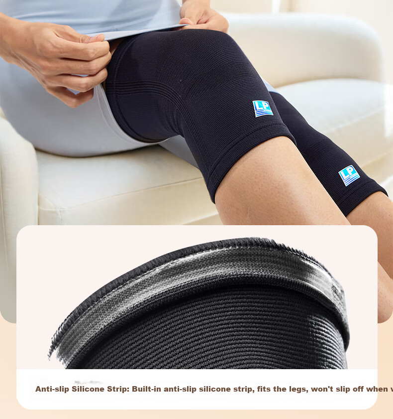 LP 1627CK Sports Thermal Knee Pads with Graphene Heat Storage And Temperature Lock, Meniscus Protection for Cold Legs, Unisex Size L 10