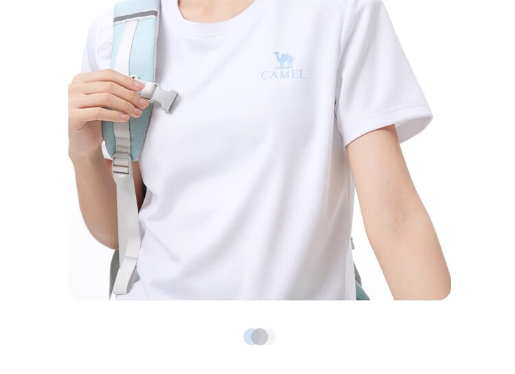 CAMEL Outdoor Quick-Dry T-Shirt, Summer Short-Sleeve Round Neck Mesh Breathable Sports Tee A15BAVV051A 13